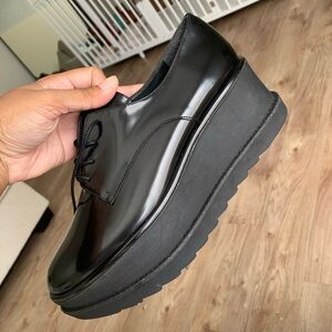 Stuart Weitzman Black Platform Shoes